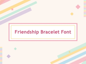 Friendship Bracelet Font Design Ideas
