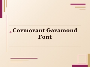 Cormorant Garamond Font: Elegant Display Typography