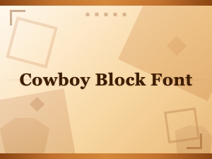 How to Use a Cowboy Block Font in Western Design