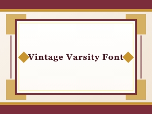 Designing Retro Apparel with a Vintage Varsity Font