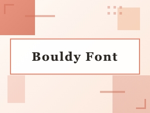 Design Bold Headlines Using the Bouldy Font