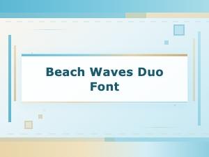 Beach Waves Duo Font for Coastal Branding