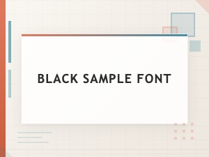 Create Striking Layouts with a Black Sample Font