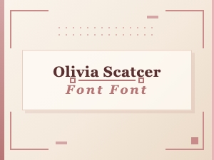 Olivia Scatter Font: Elevate Your Creative Projects