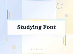 Studying Font Anatomy for Better Design Usability